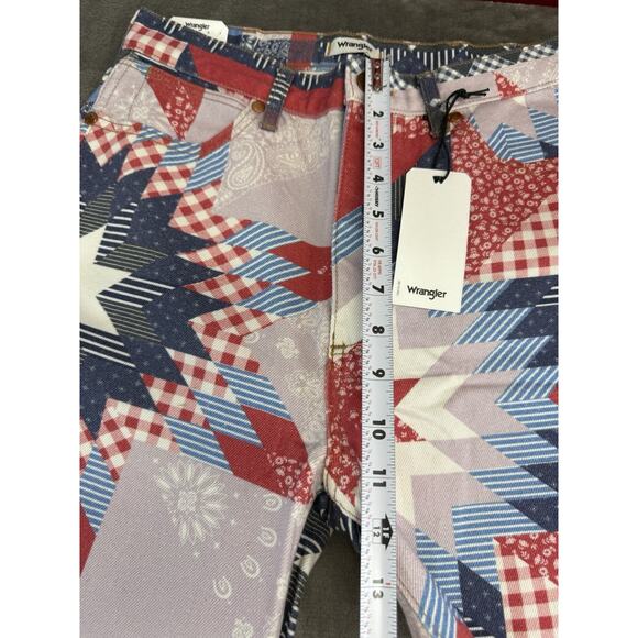 NWT Wrangler x Free People Wanderer 622 Patchwork Flare Jeans W27 L30 - Picture 8 of 11